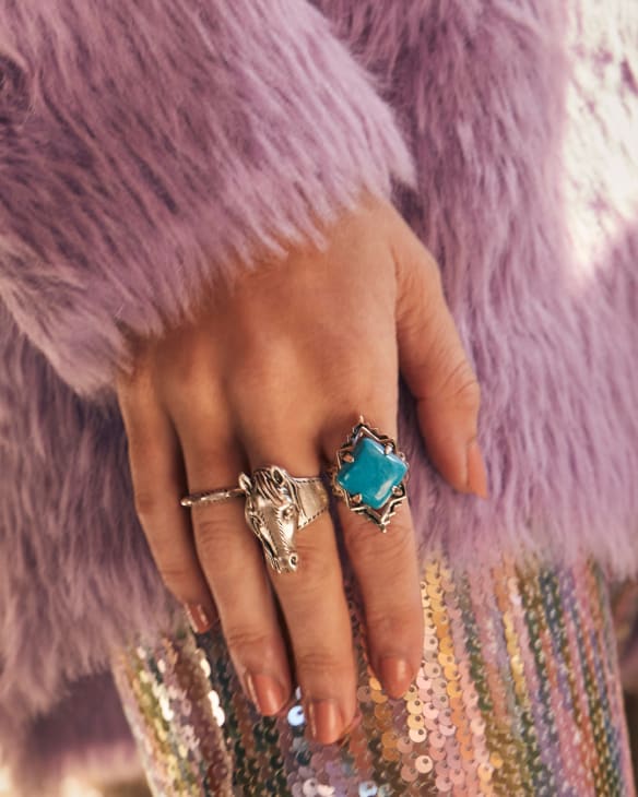 Beau Cocktail Ring in Vintage Silver