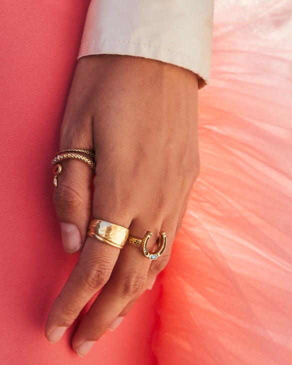Phoenix Wrap Ring in Vintage Gold