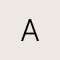 14k Yellow Gold Letter A Charm in White Diamond