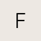 14k Yellow Gold Letter F Charm in White Diamond