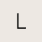 14k Yellow Gold Letter L Charm in White Diamond