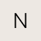 14k Yellow Gold Letter N Charm in White Diamond