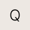 14k Yellow Gold Letter Q Charm in White Diamond
