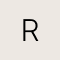 14k Yellow Gold Letter R Charm in White Diamond