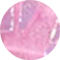 Ari Heart Gold Pendant Necklace in Pink Iridescent Glitter Glass