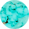 Elisa Vintage Gold Etch Frame Short Pendant Necklace in Variegated Turquoise Magnesite
